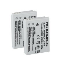카메라 배터리 NB 5L NB5L Canon IXUS 800 IS 850 TI 900 950 960 S110 SX200 SX210 SX220 970 mAh, 2Battery