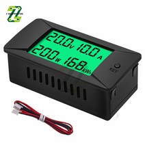 유속계 DC 0-300V LCD 디스플레이 디지털 전류 전압 전력 에너지 미터 내장 션트, 04 Built-in 300A shunt