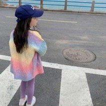 YUBIRD 무지개가디건 아동가디건