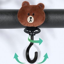 유모차 가방 걸이 고리 악세사리 후크 자전거 트라이크 찍찍이 벨크로 튼튼한, 수박