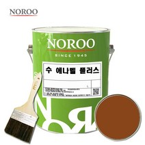 노루페인트 수 에나멜 철재 목재 페인트 1L, 유광나무색
