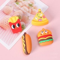 패스트푸드 키링 PVC 백참 가방고리 DIY 부자재