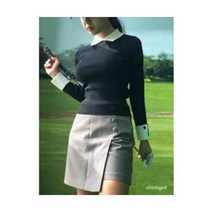가을 잔체크/블랙 랩스커트 골프치마 베이직 골프반바지 치치골프
