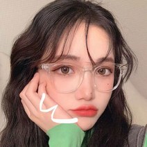 블루라이트차단안경 투명테안경 얼굴형에맞는 빛번짐 투명뿔테 안경