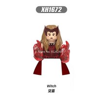 레고 MOC 기술 블럭 테크닉 x0309 슈퍼 히어로 영화 완다 비전 패스트 실버 미니, xh1672