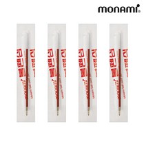 모나미 153 영심 리필 0.7mm 12입, 레드, 5세트