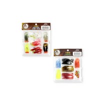 더블킬 배스 앵글러 채비 키트 루어 쉐드 웜 지그헤드