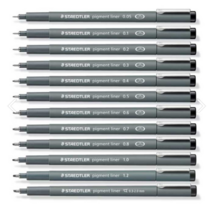 스테들러 피그먼트 라이너 308 블랙잉크, 0.4mm, 0.4mm