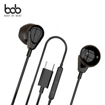bob 글로시 Type-C 인이어형 이어폰 ME563-T 갤럭시A9프로 샤오미 홍미노트 미믹스 화웨이mate P20 프로 M5, 글로시C타입이어폰(ME563-T)