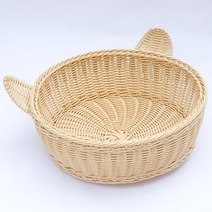라탄하우스 고양이 강아지집 관리 편한 사계절, E.좁쌀