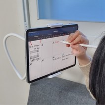 JS쇼핑몰 휴대폰 침대 태블릿 아이패드 플립 폴드 자바라 구스넥 핸드폰 거치대 80cm, 화이트블랙(연장형)