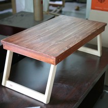 미가데코 소나무 접이식테이블 만들기반제품 캠핑테이블 베드테이블, natural wood