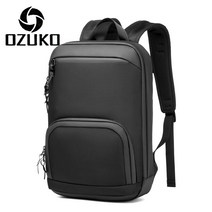 오주코 YU12124_남자 대학생 방수 수납 배낭 직장인 15.6인치 노트북 비즈니스 백팩