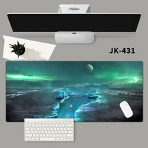 수입 우주 우주인 대형 레이저 마우스패드 장패드 게이밍 장마우스 캐릭터 노트북 미니 휴대용 키보드, 570-330mm, JK-431
