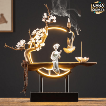 불상 인테리어 관세음보살 LED 조명 장식품, A99912