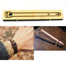 목형 가죽재단 DIY 패턴 커터 프레스 절곡 철판 가죽공예 도구diy leather craft 팔찌 다이 커팅 나이프 금형 금속 중공 펀치 24x240mm, 칼 금형