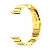 저스트포 화웨이 호환 밴드 6/6 프로 스트랩 스마트 손목 교체 시계 벨트 아너 6 팔찌 금속 액세서리, [19] Bamboo Gold, [02] For Huawei Band 6