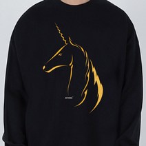 키밍 Unicorn 티셔츠 여자 남자 커플 우정티 맨투맨 _ 13372EA