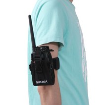 여러 워키 토키 전술 가방 사용 위한 조정 가능한 나일론 인터폰 칼집 암밴드 전술 가방 팔 밴드 팔찌