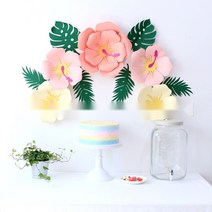 자이언트 플라워 종이 동백꽃 입체 대형 DIY 만들기, 01.A