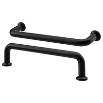 이케아 바가네스 손잡이 2P 블랙 143x9x31mm 스틸 에폭시코팅