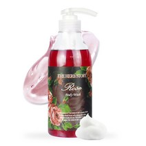 더허브스토리 로즈 아로마 바디 워시 500ml 장미향 바디워시, 단품