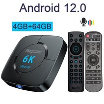 미디어박스 미디소프트 영상재생 미디어플레이어 2022 Magcubic TV 박스 안드로이드 12.0 WIFI6 Allwinner, 07 64GG20_01 미국 플러그