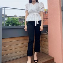 벨르히 스판 옆트임 속밴딩 부츠컷 슬랙스 팬츠 바지