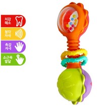 아기 마라카스 딸랑이 치발기 뮤직 토이 성탄 선물 외출용 오감발달 4개월