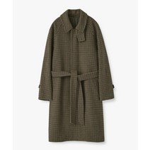 라퍼지스토어 [구교환 착용] 울리치 트렌치 맥코트 브라운 Check Woolrich Trench Mac Coat