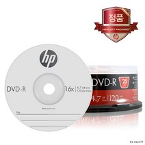 HP DVD-R 4.7GB 16배속 25장케이크/공DVD, 상세페이지 참조