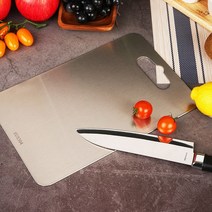 다용도 항균 SUS304 스테인레스 도마 양면 스텐도마 특대 30x46, 없음