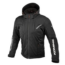 코미네 JK-602 보호용 소프트 쉘 시스템 모터사이클 후드 오토바이 바이크 라이딩 자켓, 코미네 블랙