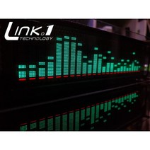 디스플레이 스크린 link1 ak2515 vfd 음악 오디오 스펙트럼 표시기오디오 vu 미터증폭기 보드 레벨정밀 시계조정 가능한 agc 모드, 한개옵션0