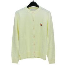MAISON KITSUNE 메종키츠네 여성 폭스 헤드 패치 가디건 IW00506KT1036 P720 LIGHT YELLOW [MAC229ye]