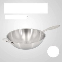 통5중 스텐 웍 무코팅 인덕션 가스 겸용 30cm 팬, 평평한 바닥 32cm