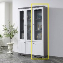 서재 책장 주방 그릇 수납 모서리코너장 유리틈새장 책장수납장 수납책장 문달린책장 주방수납장 부엌장 인테리어책장 도어책장 책장선반 주방틈새수납장 찬장 주방키큰장 서재책장, 그레이화이트