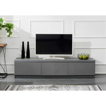 넓은 3단서랍 미니멀 TV 거실장(150cm 4컬러) 티브다이 엔틱 아파트 거치대, 그레이