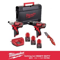 (밀워키) 충전해머드릴 콤보세트_M12 BPP2B-203X_12V, M12 BPP2B-203X/12V/