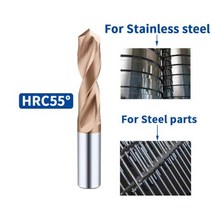 드릴 굴착 홀 단단한 텅스텐 카바이드 드릴 비트 CNC 금속 강철, 5.6mm+55drill bit