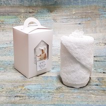 [나눔파티] 웨딩 돌잔치 생신 호텔 수건 150g 30수 로얄아이보리 손잡이박스, 1개, 화이트