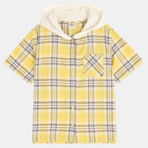 유솔 [30%세일]재킷으로도짱~~후드체크 반소매 셔츠 뉴코아 울산 성남점