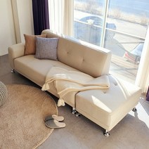 달링 아쿠아텍스 3인용쇼파 패브릭 소파, 3인용소파 + 스툴