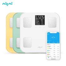 니트니 SMART-H 체중계 스마트인 바디 몸무게 체지방 가정용 전자 저울, SMART-H 옐로우