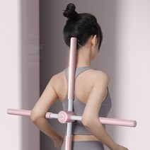 라인쏙쏙 허리 스트레칭 기구 라운드숄더 교정 척추측만증 굽은어깨 교정기 척추 경추 견인기, 블루
