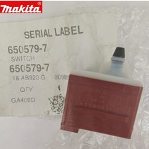 뿌레카 쁘레카 m18fpd3 dcd996 dcd999 MAKITA 650579-7 스위치 GA400D GD0801C dga456dga406 BPJ180, 한개옵션0