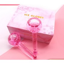 얼굴마사지 얼굴 피부 마사지기 페이셜 글로브 냉각 롤러 볼 1 쌍 얼굴 눈 마사지 뷰티 스 하키 에너지 크, 01 Type B