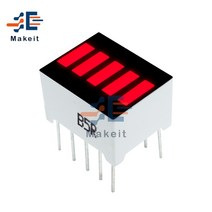 led 전광판 네온 라인조명 미니 광고판 5 세그먼트 레드 컬러 1 자리 바 LED 디스플레이 전자 PCB 보드 2 개/묶음 arduino용