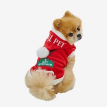 [리얼펫]루돌프사슴코 강아지 산타옷 +산타모자 증정, 단품