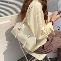 나나상점 빈티지 스퀘어 레트로 보스턴 레더백 숄더백 3color